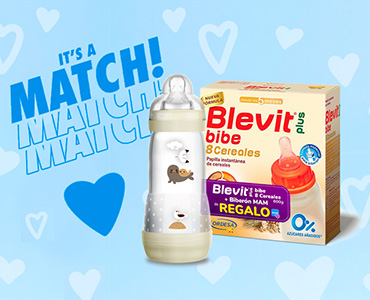 Blevit® bibe 8 cereales 600g + Biberón MAM