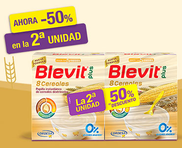 ¡Blevit plus 8 Cereales te gustará el doble!