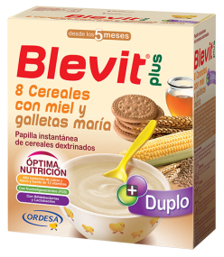 Product Blevit plus Duplo 8 Cereales con Miel y galletas maría