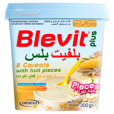 Product Blevit plus 8 Cereals with Fruit Pieces