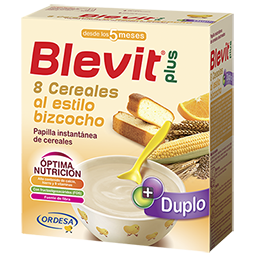 Blevit plus Duplo 8 Cereales al estilo bizcocho