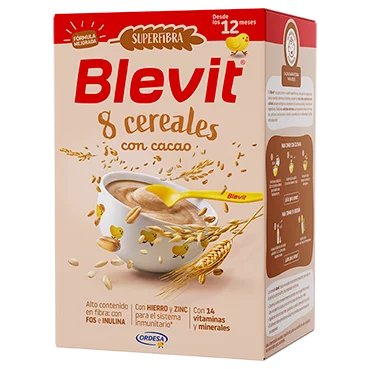 Blevit® SUPERFIBRA 8 cereales con cacao 