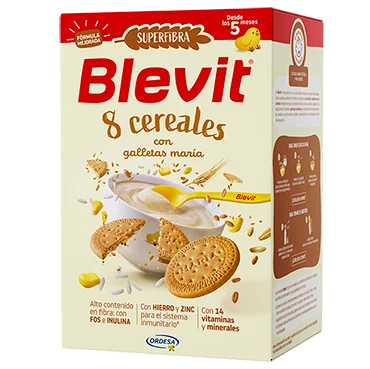 Blevit® SUPERFIBRA 8 cereales con galletas maría 